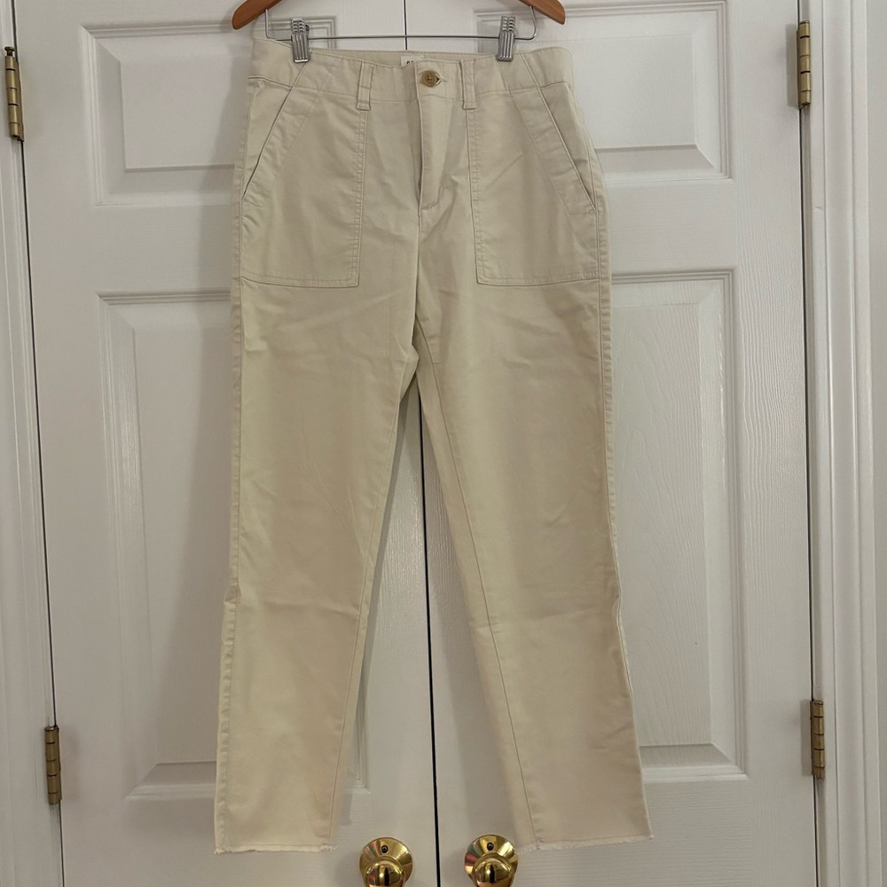 Light Beige Girlfriend Khaki Fatigue Pants From Gap - Picture 3 of 5